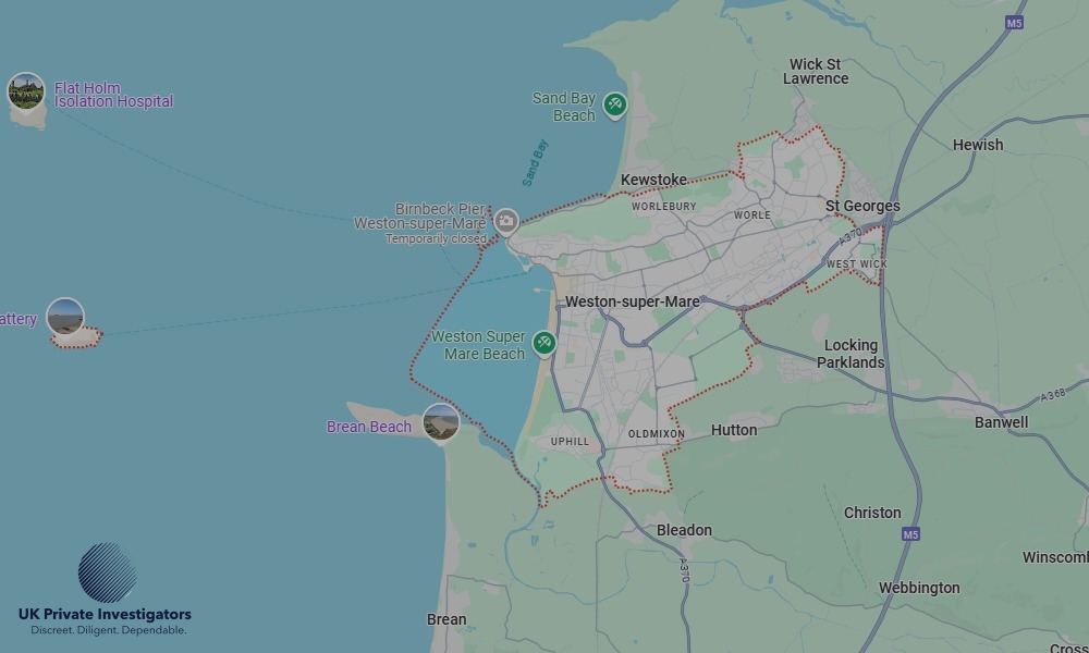 UK Private Investigators - Areas our detectives operate in LoWeston-super-Marendon