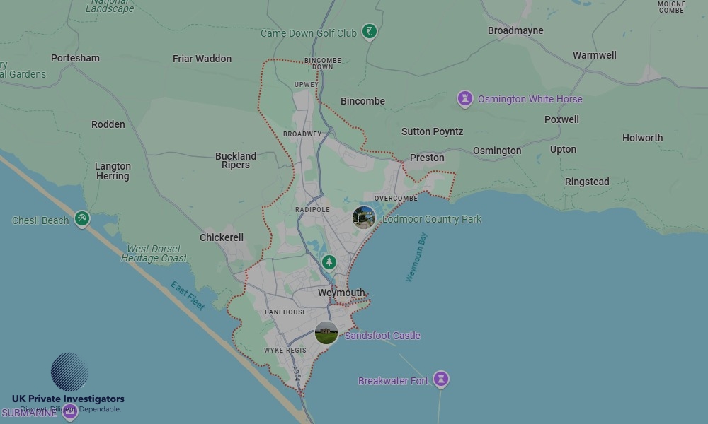 UK Private Investigators - Areas our detectives operate in LoWeymouthndon