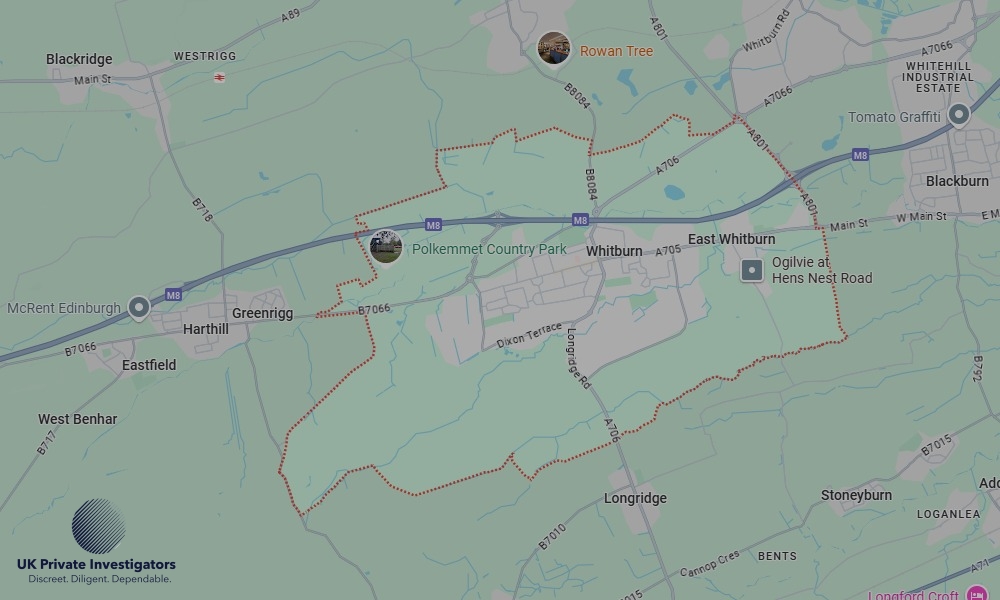 UK Private Investigators - Areas our detectives operate in Whitburn