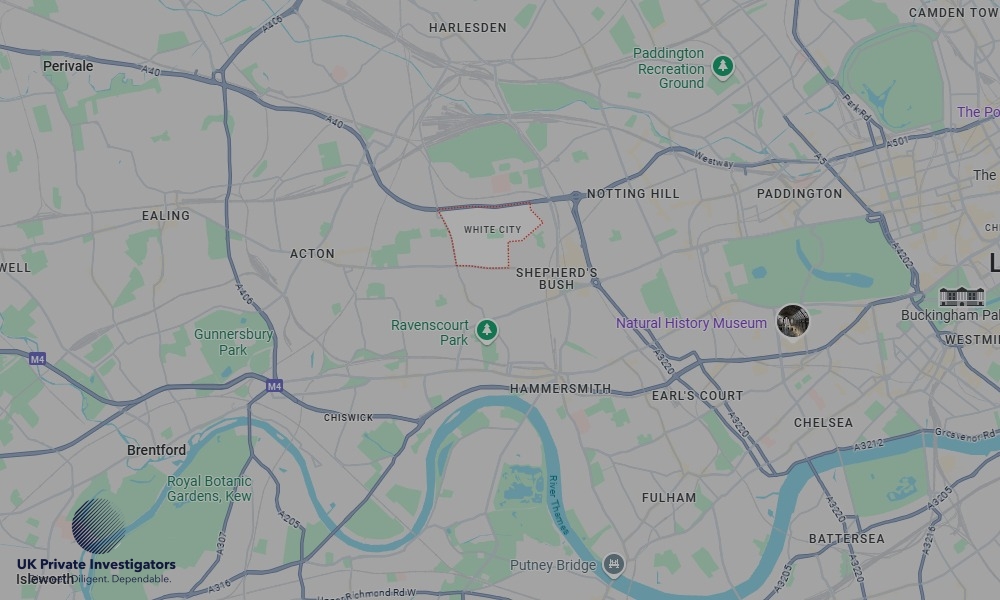 UK Private Investigators - Areas our detectives operate in White City