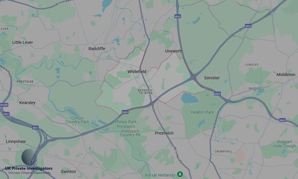 UK Private Investigators - Areas our detectives operate in Whitefield