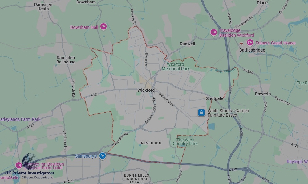 UK Private Investigators - Areas our detectives operate in LoWickfordndon