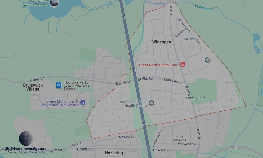 UK Private Investigators - Areas our detectives operate in Wideopen