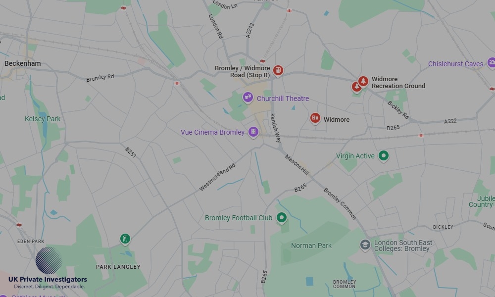 UK Private Investigators - Areas our detectives operate in Widmore Green
