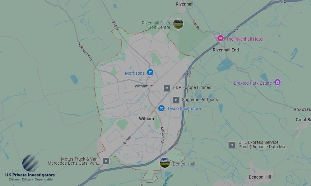 UK Private Investigators - Areas our detectives operate in Witham