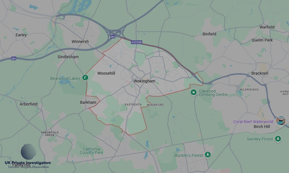UK Private Investigators - Areas our detectives operate in LoWokinghamndon