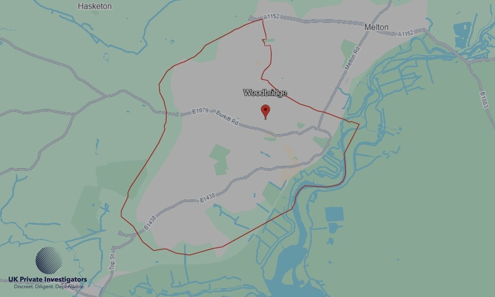 UK Private Investigators - Areas our detectives operate in Woodbridge