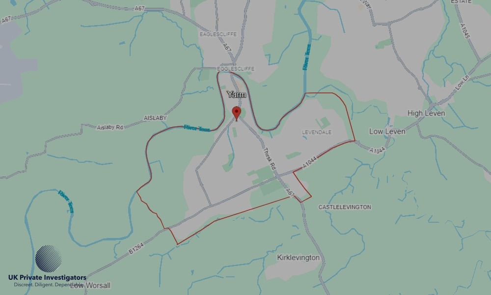 UK Private Investigators - Areas our detectives operate in Yarm-Eaglescliffe