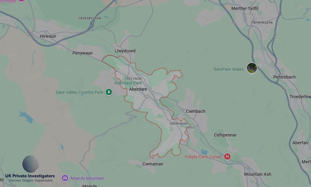 Areas in Aberdare where we serve legal documents 24/7