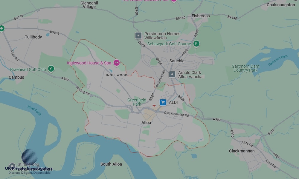 Areas in Alloa where we serve legal documents 24/7