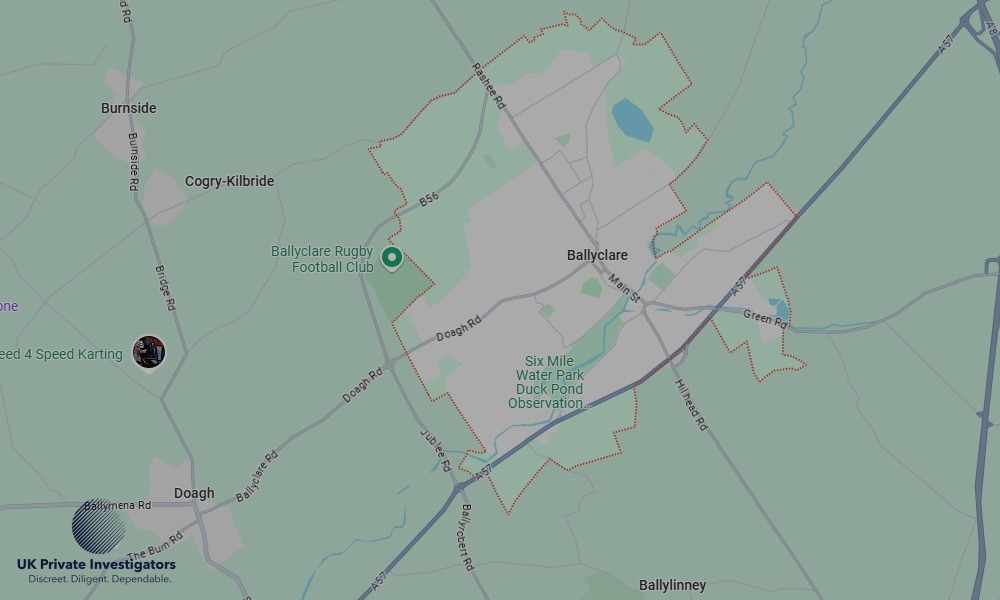 Areas in Ballyclare where we serve legal documents 24/7