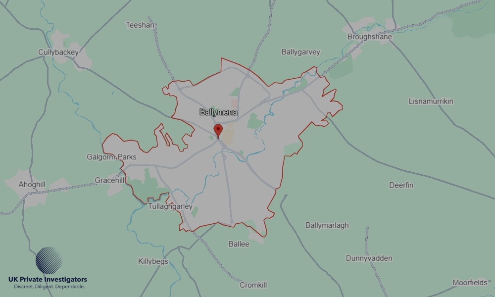 Areas in Ballymena where we serve legal documents 24/7