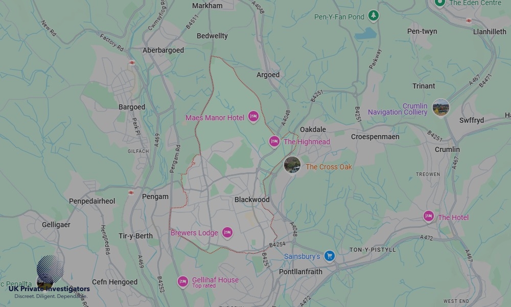 Areas in Blackwood where we serve legal documents 24/7