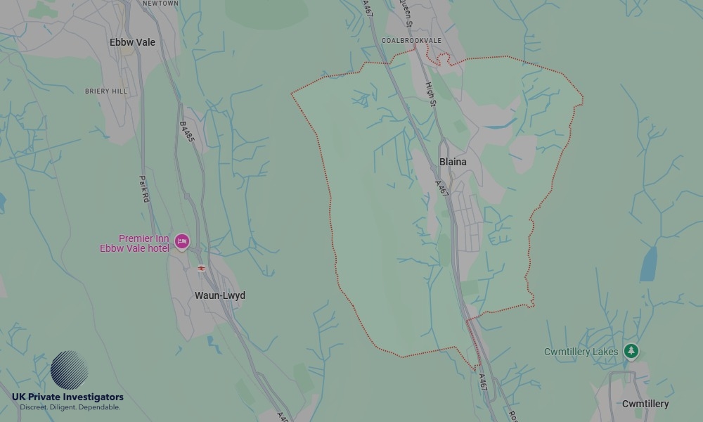 Areas in Blaina where we serve legal documents 24/7