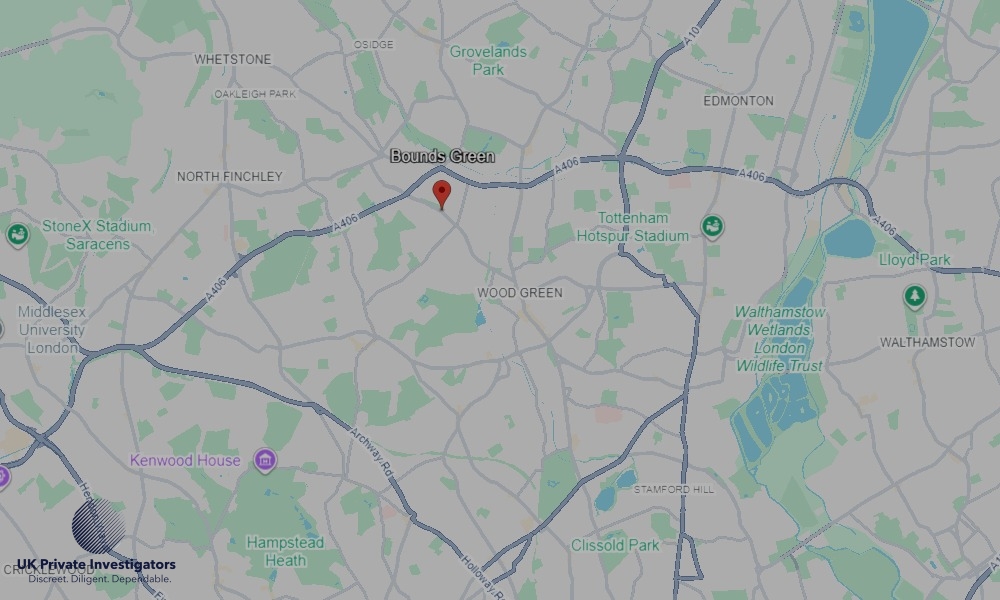 Areas in Bounds Green where we serve legal documents 24/7