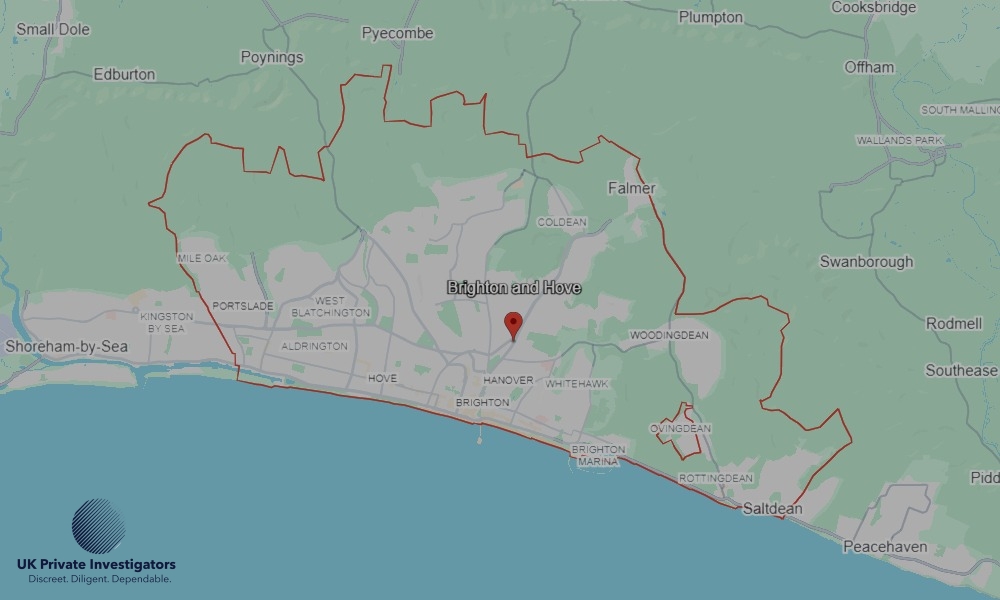 Areas in Brighton And Hove where we serve legal documents 24/7