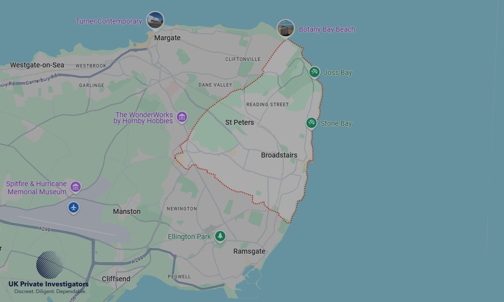 Areas in Broadstairs where we serve legal documents 24/7