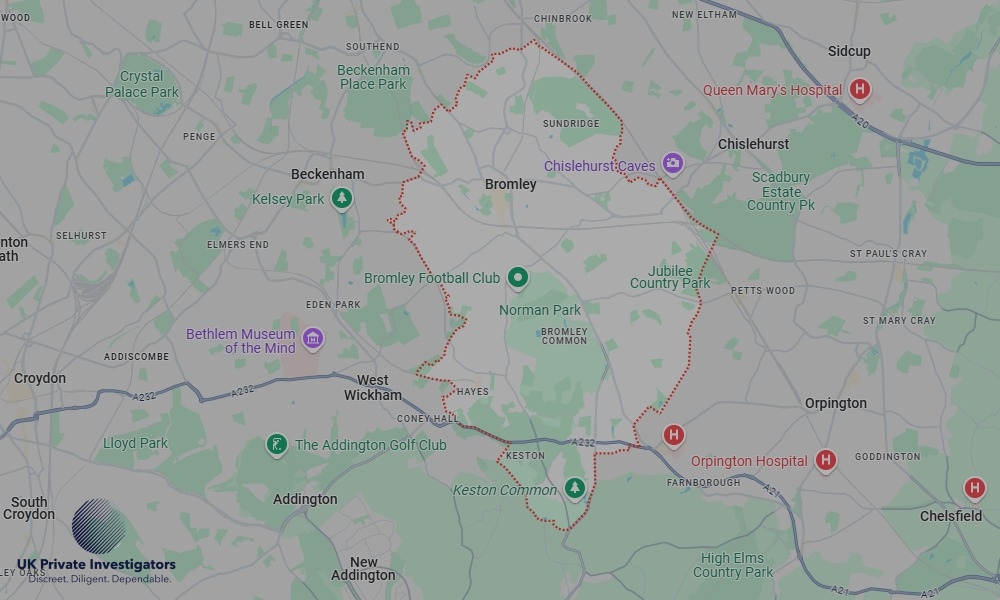 Areas in Bromley where we serve legal documents 24/7