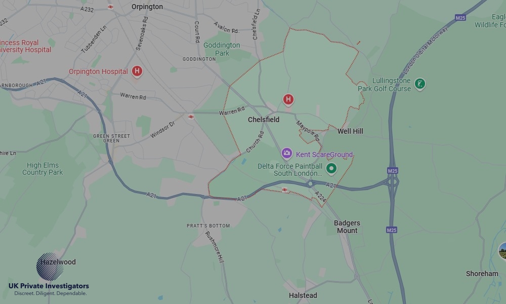 Areas in Chelsfield where we serve legal documents 24/7