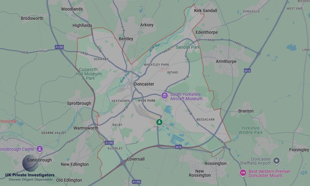 Areas in Doncaster where we serve legal documents 24/7