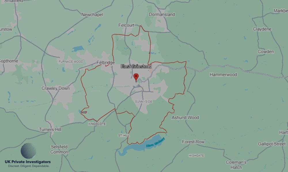 Areas in East Grinstead where we serve legal documents 24/7