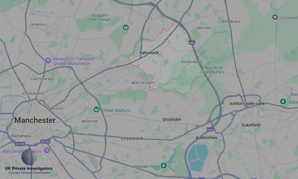 Areas in Failsworth where we serve legal documents 24/7