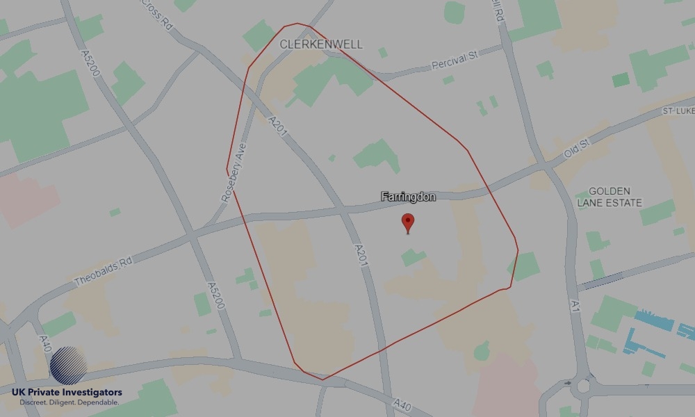 Areas in Farringdon where we serve legal documents 24/7