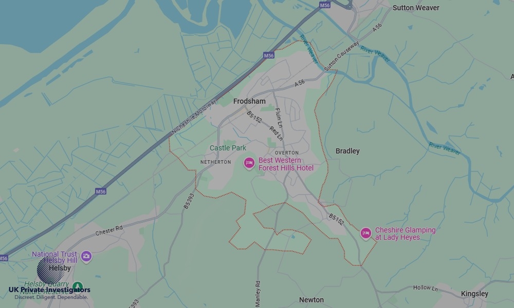Areas in Frodsham where we serve legal documents 24/7