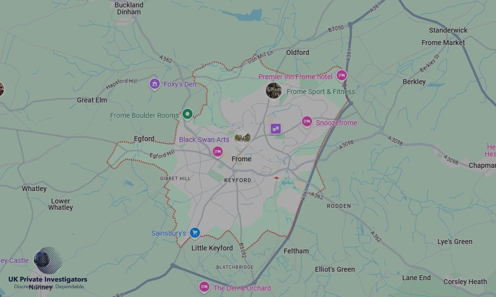 Areas in Frome where we serve legal documents 24/7