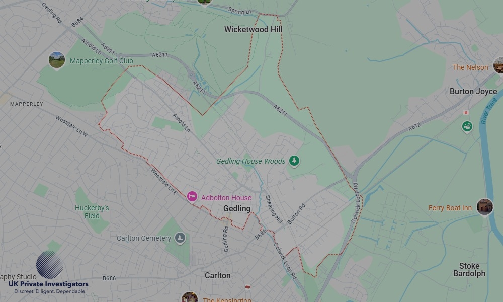 Areas in Gedling where we serve legal documents 24/7