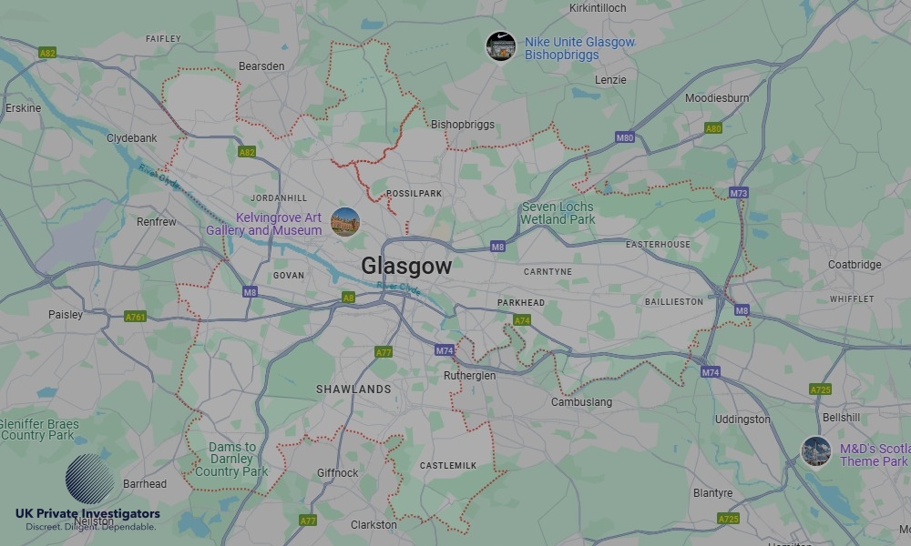 Areas in Glasgow where we serve legal documents 24/7