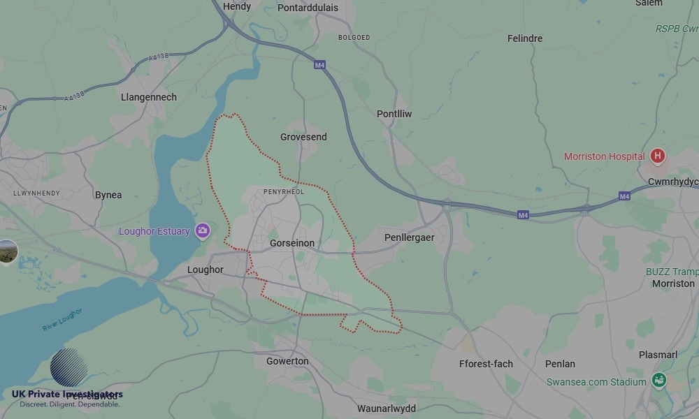 Areas in Gorseinon where we serve legal documents 24/7