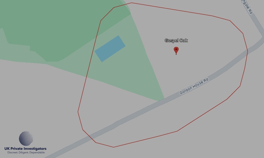 Areas in Gospel Oak where we serve legal documents 24/7