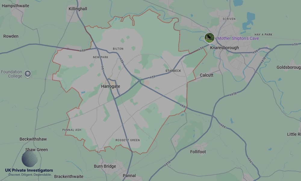 Areas in Harrogate where we serve legal documents 24/7