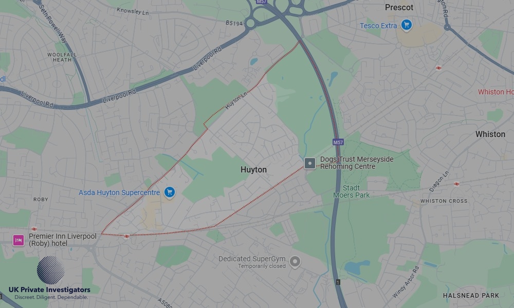 Areas in Huyton where we serve legal documents 24/7