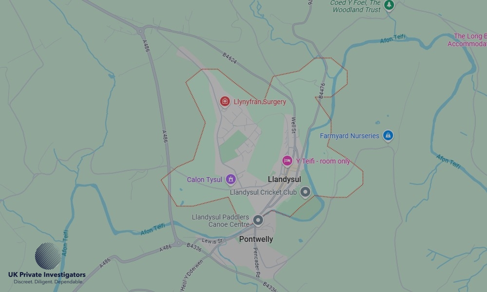 Areas in Llandysul where we serve legal documents 24/7