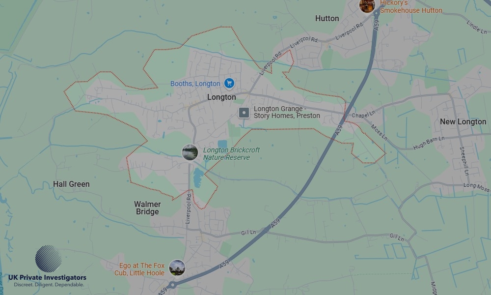 Areas in Longton where we serve legal documents 24/7