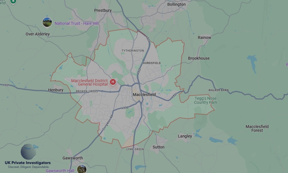Areas in Macclesfield where we serve legal documents 24/7