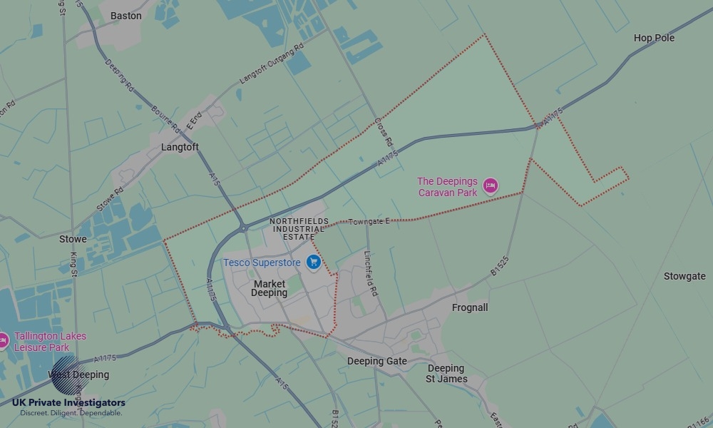 Areas in Market Deeping where we serve legal documents 24/7