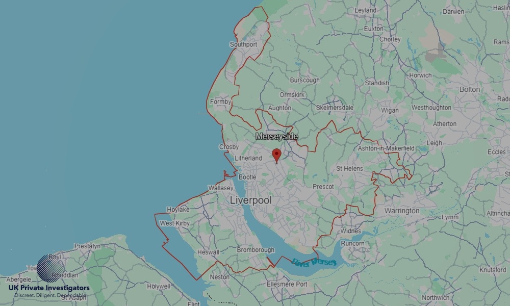 Areas in Merseyside where we serve legal documents 24/7