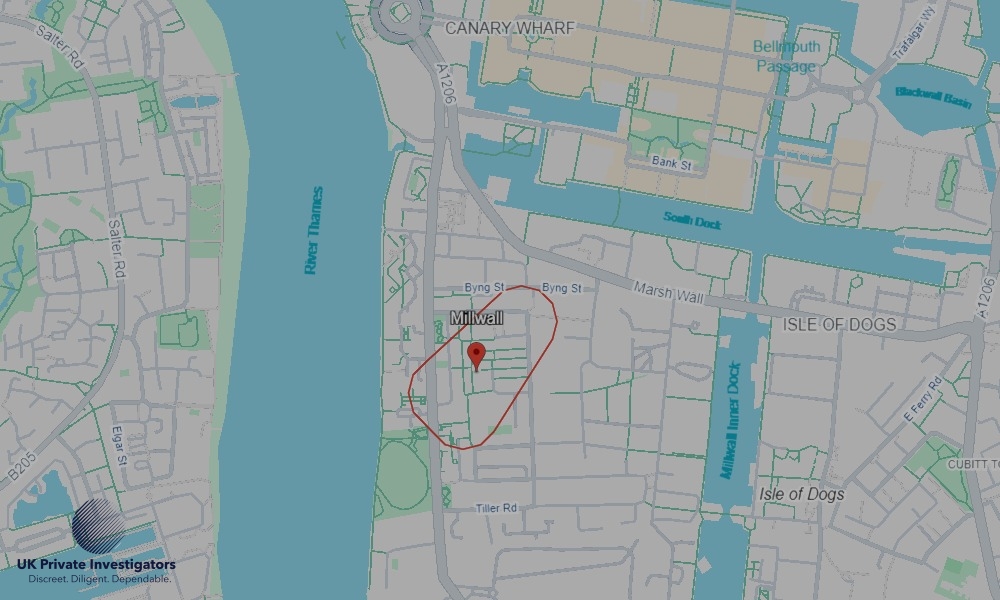 Areas in Millwall where we serve legal documents 24/7