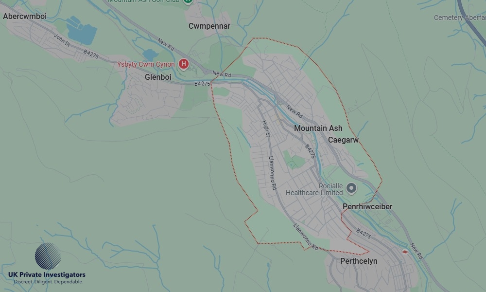Areas in Mountain Ash where we serve legal documents 24/7