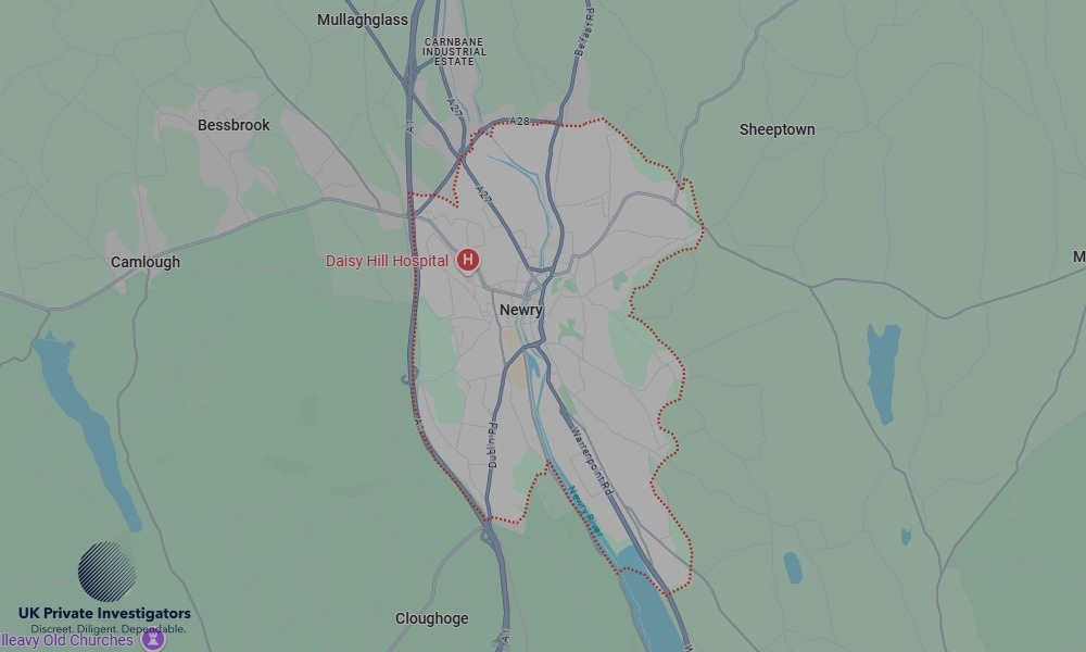 Areas in Newry where we serve legal documents 24/7