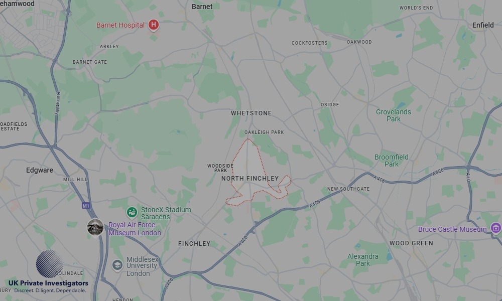 Areas in North Finchley where we serve legal documents 24/7