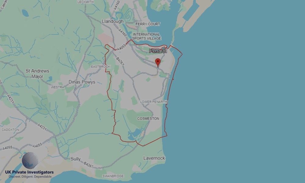 Areas in Penarth where we serve legal documents 24/7