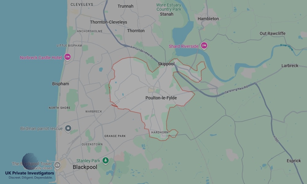 Areas in Poulton-le-Fylde where we serve legal documents 24/7