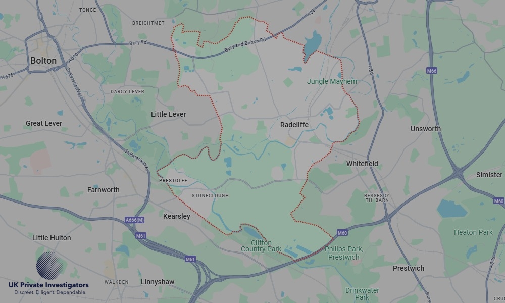 Areas in Radcliffe where we serve legal documents 24/7