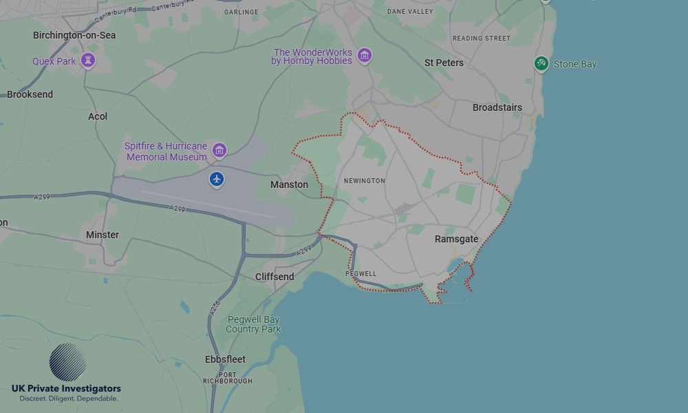 Areas in Ramsgate where we serve legal documents 24/7