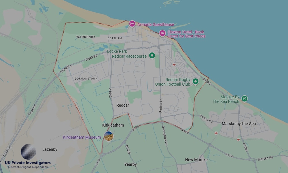 Areas in Redcar where we serve legal documents 24/7