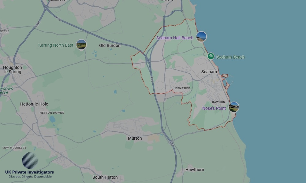 Areas in Seaham where we serve legal documents 24/7